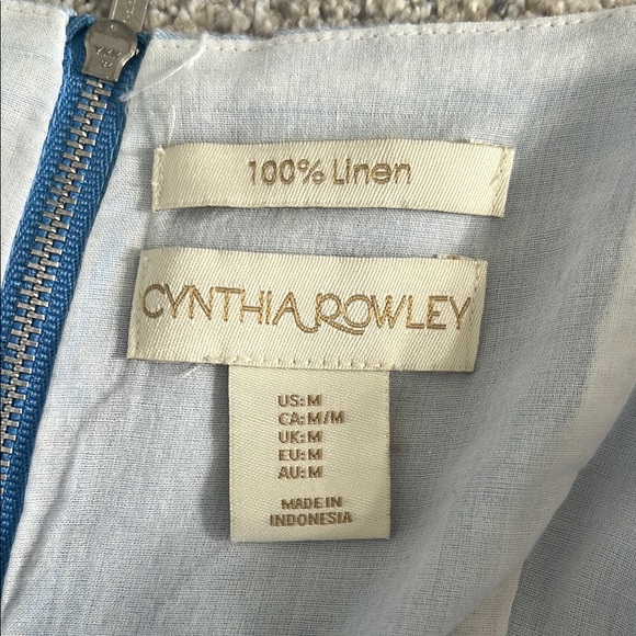 Cynthia Rowley Linen Colorblock Dress - Picture 4 of 4